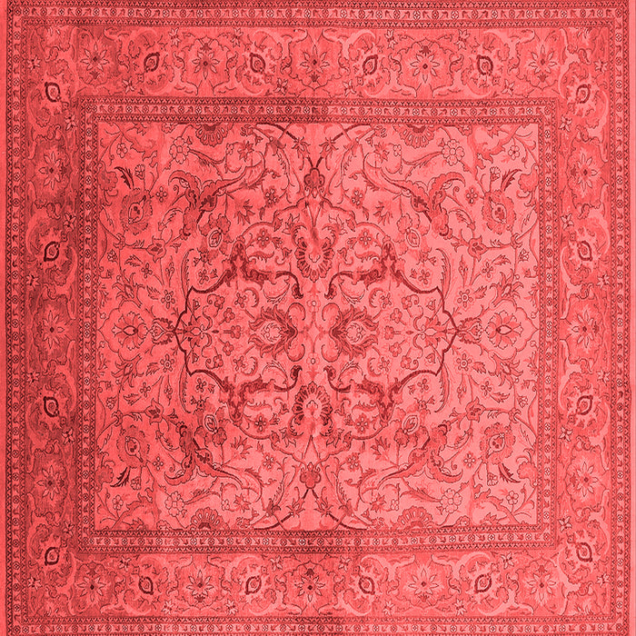 Machine Washable Oriental Red Industrial Rug, wshurb3098red
