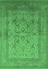 Oriental Emerald Green Industrial Rug, urb3098emgrn