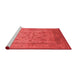 Industrial Red Washable Rugs