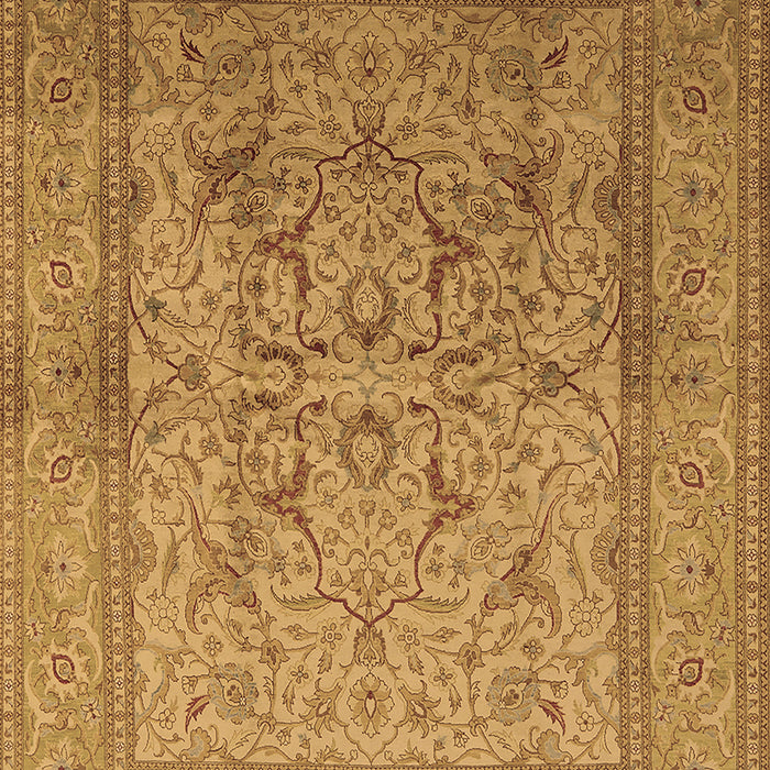 Machine Washable Oriental Brown Industrial Rug, wshurb3098brn