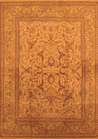 Oriental Orange Industrial Rug, urb3098org