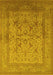 Oriental Yellow Industrial Rug, urb3098yw