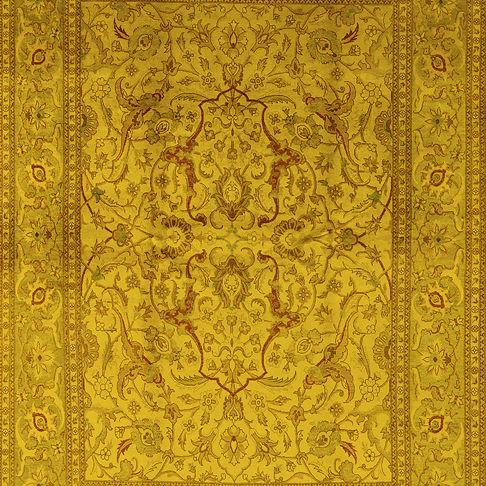 Oriental Yellow Industrial Rug, urb3098yw