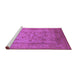 Sideview of Machine Washable Oriental Purple Industrial Area Rugs, wshurb3098pur