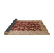 Sideview of Mid-Century Modern Red Oriental Rug, urb3099