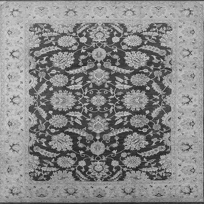 Square Oriental Gray Industrial Rug, urb3099gry
