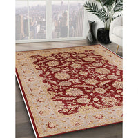 Mid-Century Modern Red Oriental Rug, urb3099