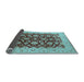 Sideview of Oriental Light Blue Industrial Rug, urb3099lblu