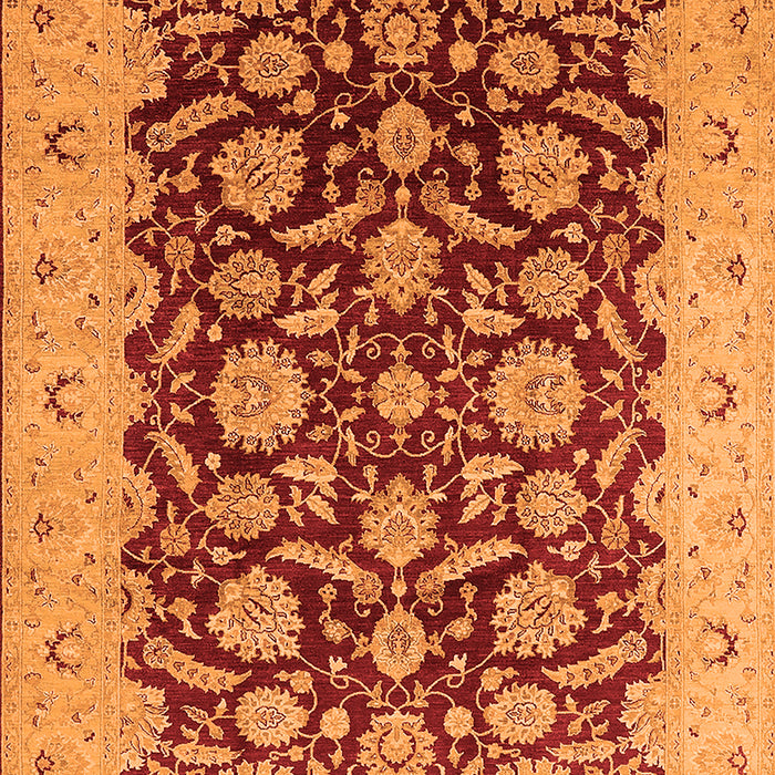 Oriental Orange Industrial Rug, urb3099org