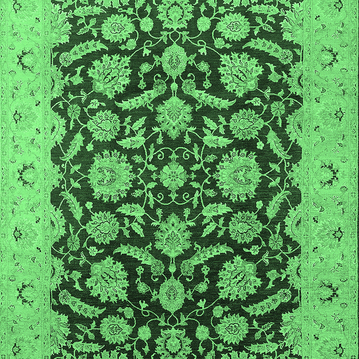 Oriental Emerald Green Industrial Rug, urb3099emgrn