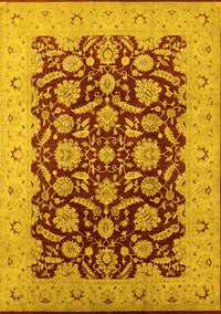 Oriental Yellow Industrial Rug, urb3099yw