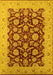 Oriental Yellow Industrial Rug, urb3099yw