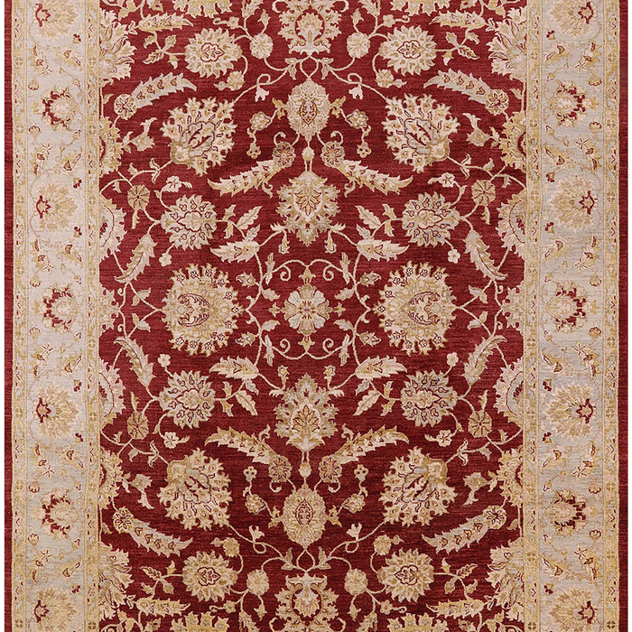 Mid-Century Modern Red Oriental Rug, urb3099