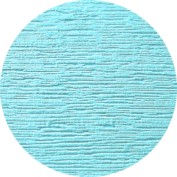 Round Machine Washable Solid Light Blue Modern Rug, wshurb309lblu
