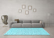 Machine Washable Solid Light Blue Modern Rug in a Living Room, wshurb309lblu