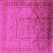 Square Oriental Pink Industrial Rug, urb3100pnk