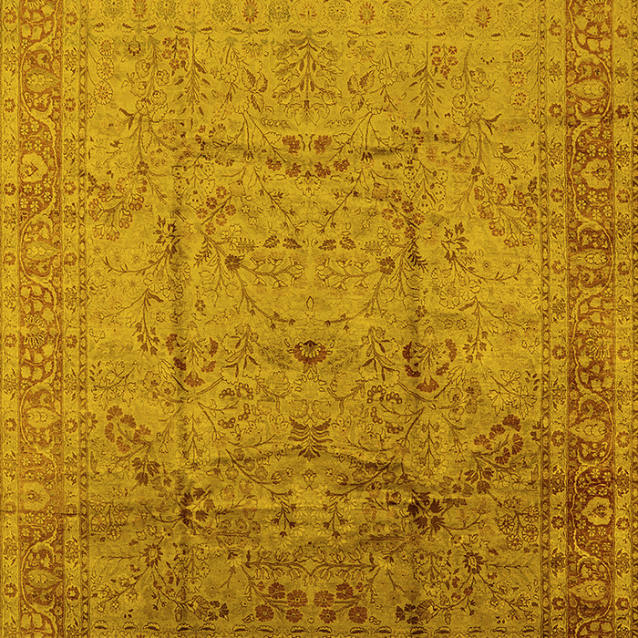 Oriental Yellow Industrial Rug, urb3100yw