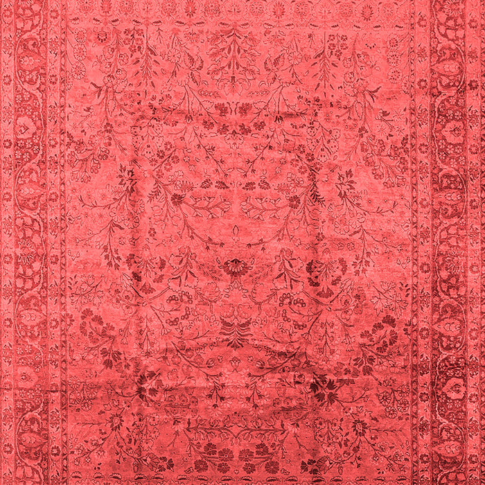 Machine Washable Oriental Red Industrial Rug, wshurb3100red