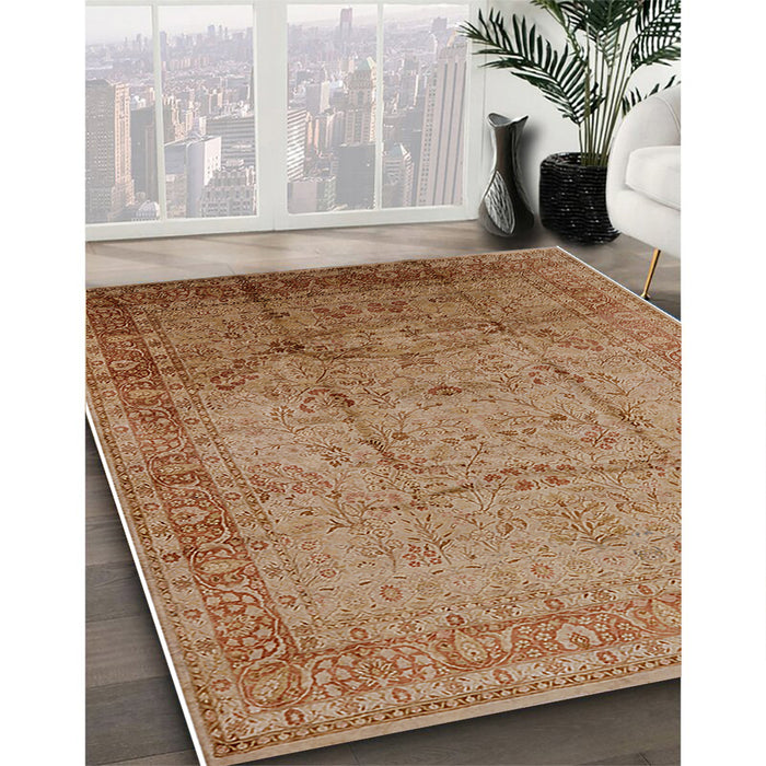 Machine Washable Industrial Modern Mahogany Brown Rug in a Family Room, wshurb3100