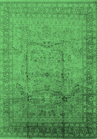 Oriental Emerald Green Industrial Rug, urb3100emgrn