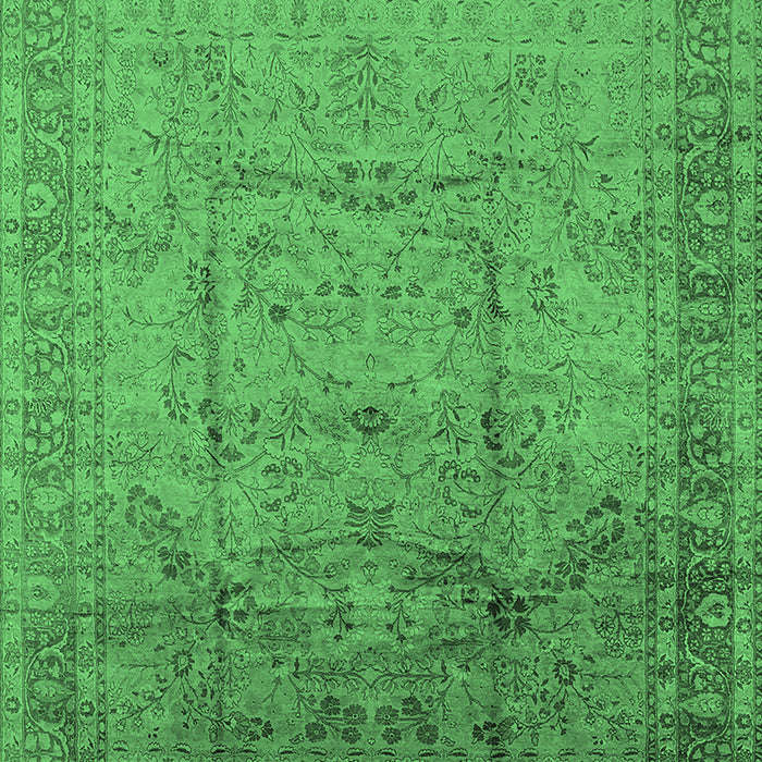 Oriental Emerald Green Industrial Rug, urb3100emgrn