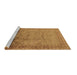 Sideview of Machine Washable Oriental Brown Industrial Rug, wshurb3100brn