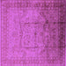 Square Oriental Purple Industrial Rug, urb3100pur