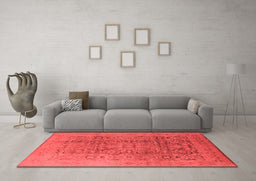 Industrial Red Washable Rugs