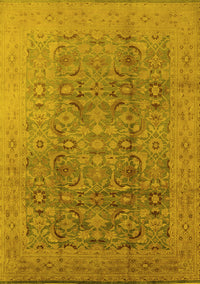 Oriental Yellow Industrial Rug, urb3101yw