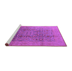 Sideview of Machine Washable Oriental Purple Industrial Area Rugs, wshurb3101pur