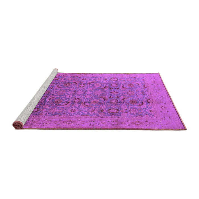 Sideview of Machine Washable Oriental Purple Industrial Area Rugs, wshurb3101pur