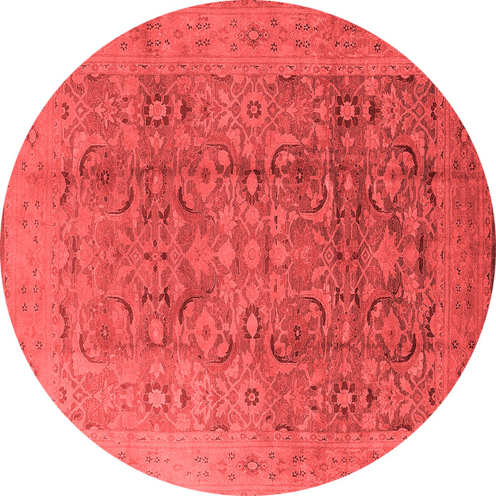 Machine Washable Oriental Red Industrial Rug, wshurb3101red