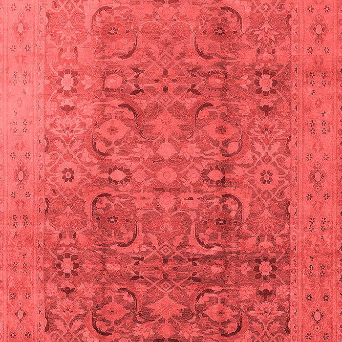 Machine Washable Oriental Red Industrial Rug, wshurb3101red
