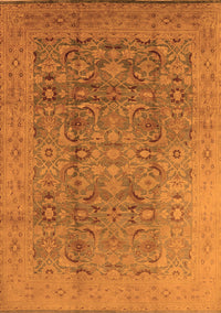 Oriental Orange Industrial Rug, urb3101org