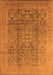 Oriental Orange Industrial Rug, urb3101org