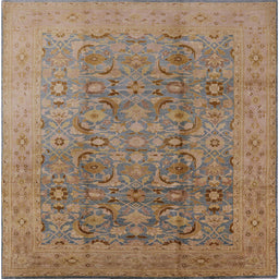 Square Machine Washable Industrial Modern Sienna Brown Rug, wshurb3101