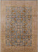 Mid-Century Modern Sienna Brown Oriental Rug, urb3101