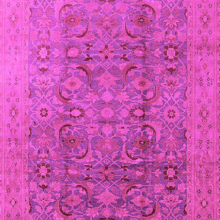 Machine Washable Oriental Pink Industrial Rug, wshurb3101pnk
