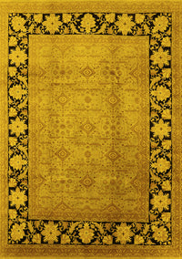 Oriental Yellow Industrial Rug, urb3102yw