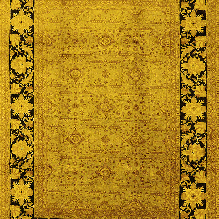 Oriental Yellow Industrial Rug, urb3102yw