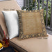Front View of Mid-Century Modern Urban Square Mahogany Brown Throw Pillow, 18 inch by 18 inch, pwurb3102
