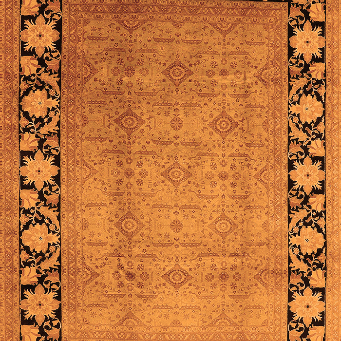 Machine Washable Oriental Orange Industrial Area Rugs, wshurb3102org
