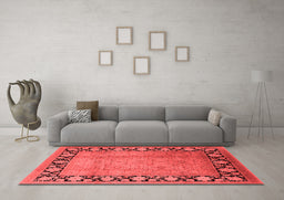 Industrial Red Washable Rugs