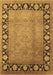 Machine Washable Oriental Brown Industrial Rug, wshurb3102brn