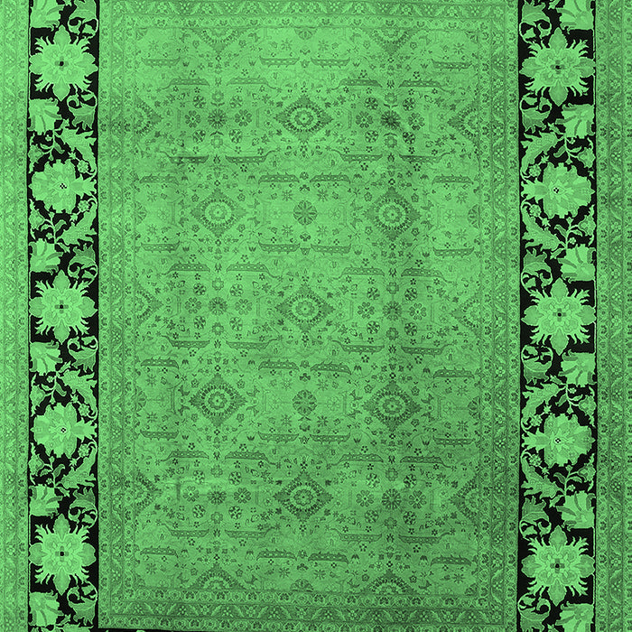 Oriental Emerald Green Industrial Rug, urb3102emgrn