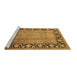 Sideview of Machine Washable Oriental Brown Industrial Rug, wshurb3102brn