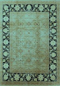 Oriental Light Blue Industrial Rug, urb3102lblu