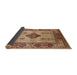 Sideview of Mid-Century Modern Sandy Brown Oriental Rug, urb3103