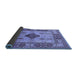 Sideview of Oriental Blue Industrial Rug, urb3103blu