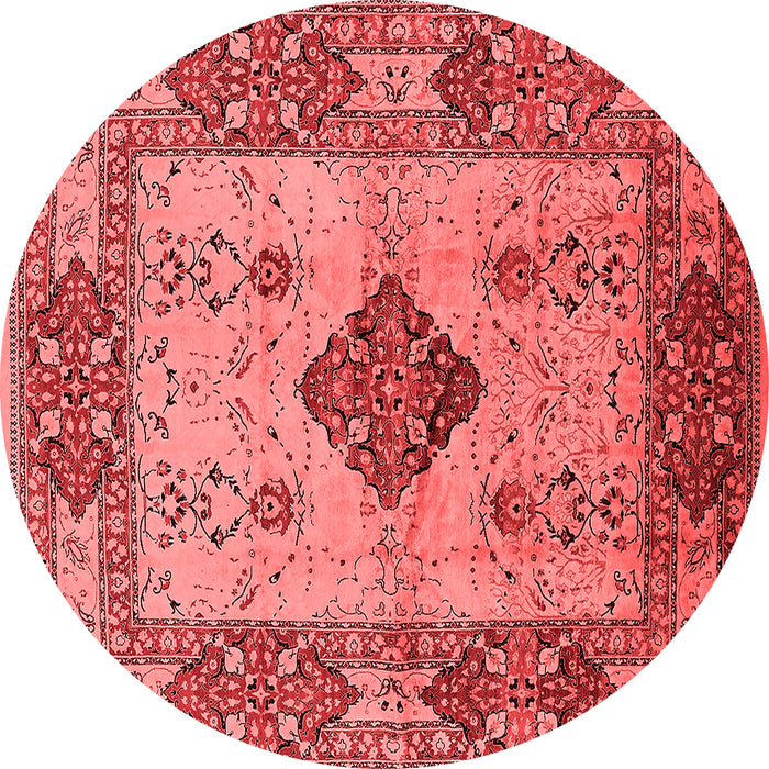 Machine Washable Oriental Red Industrial Rug, wshurb3103red
